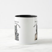 Die Tasse des Schriftstellers zum Kaffee (Zentrum)