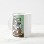 Die Tasse des Schulbus-Fahrdienstleiters (Vorderseite Links)
