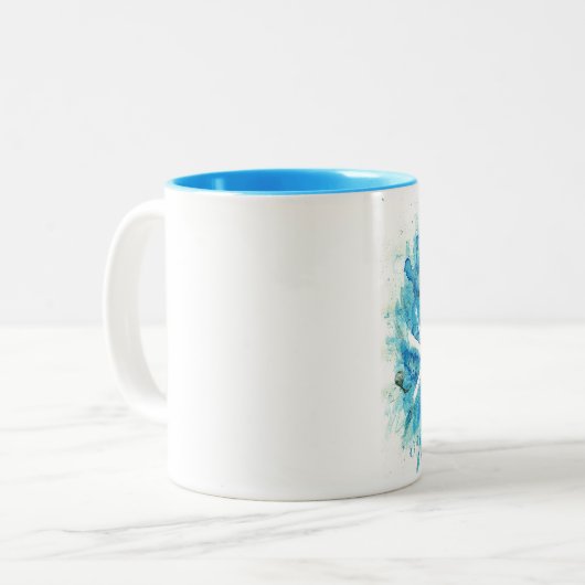 Die Tasse des Skiers (Vorderseite Links)