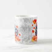 Die Tasse des sonnigen Kaffees, die ich jedes Blat (Mittel)