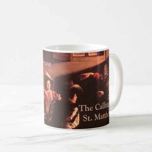 Die Tasse des St. Matthew-Kaffees (VorderseiteRechts)