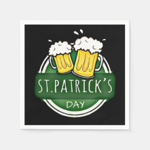 Die Tasse des St. Patrick's Day Biers Serviette