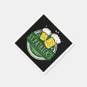 Die Tasse des St. Patrick's Day Biers Serviette (Ecke)