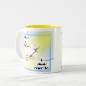 Die Tasse des Verfassers mit Parodie des Psalm-23 (Vorderseite Links)