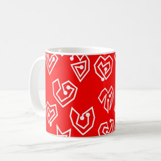 Die Tasse des Weißen Valentins (Vorderseite Links)