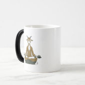 Die Tasse "Die meditierende Ziege". (Vorderseite Links)