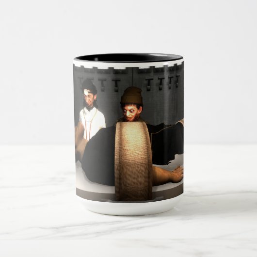 Die Tasse Doktor, Monster und Fritz (Zentrum)