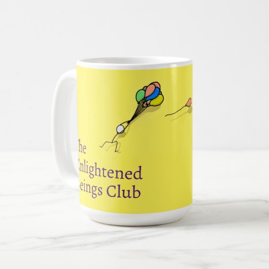 Die Tasse "Erleuchtete Beings Club Affirmation" (1 (Vorderseite Links)