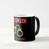 die Tasse "FREIE SPRACHE IST KEINE STRAFE" (VorderseiteRechts)