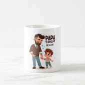 Die Tasse für das Frühstück ist Papa gewidmet (Mittel)