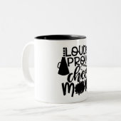 DIE TASSE FÜR EINE "STOLKE MAMA EINES CHEERLEADER" (Vorderseite Links)