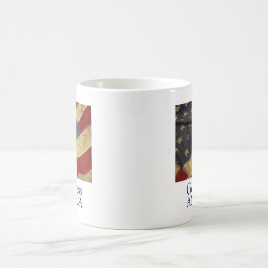 Die Tasse "Gott segne Amerika" (Mittel)