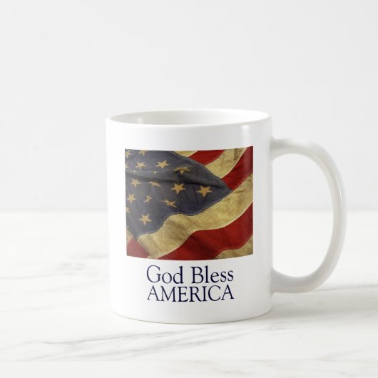 Die Tasse "Gott segne Amerika" (Rechts)
