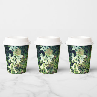 Die Tasse ist im Naturdesign stilvoll Pappbecher