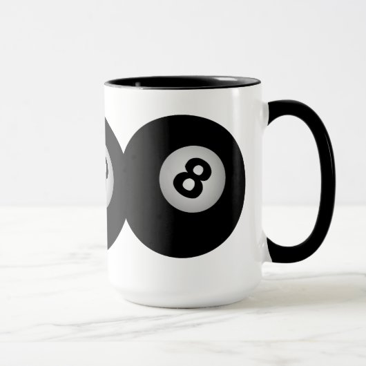 Die Tasse mit 8 Bällen - wählen Sie Art u. Farbe (Rechts)
