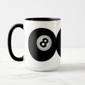 Die Tasse mit 8 Bällen - wählen Sie Art u. Farbe (Links)