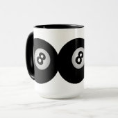 Die Tasse mit 8 Bällen - wählen Sie Art u. Farbe (Vorderseite Links)
