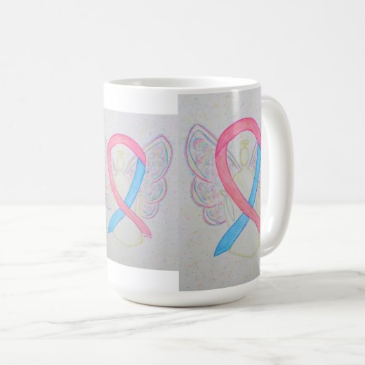 Die Tasse "Rosa und Blau des Bewusstseins" (VorderseiteRechts)