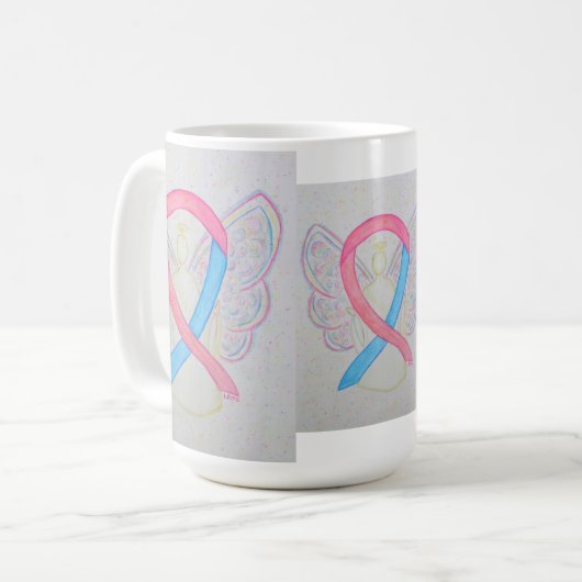 Die Tasse "Rosa und Blau des Bewusstseins" (Vorderseite Links)