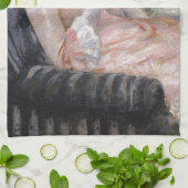 Die Tasse Tee durch Mary Cassatt Handtuch (Gefaltet)