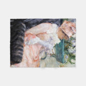 Die Tasse Tee, Mary Cassatt Fleecedecke (Vorderseite (Horizontal))