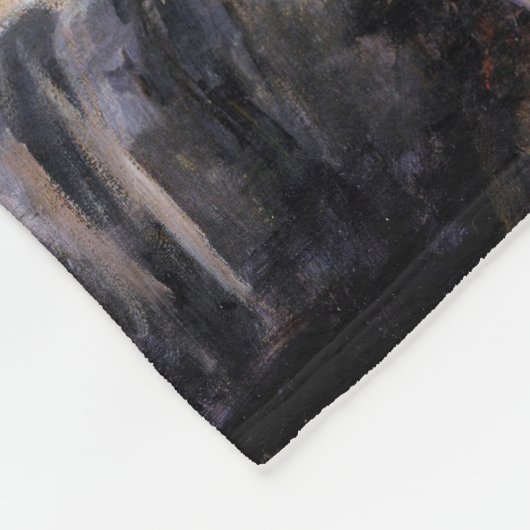 Die Tasse Tee, Mary Cassatt Fleecedecke (Ecke)