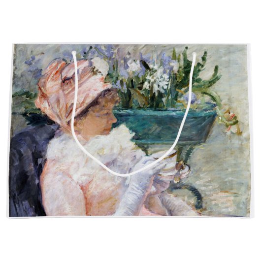 Die Tasse Tee, Mary Cassatt Große Geschenktüte (Vorderseite)