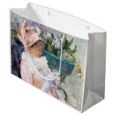 Die Tasse Tee, Mary Cassatt Große Geschenktüte (Rückseite Schrägansicht)