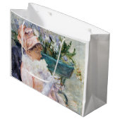 Die Tasse Tee, Mary Cassatt Große Geschenktüte (Vorderseite Schrägansicht)