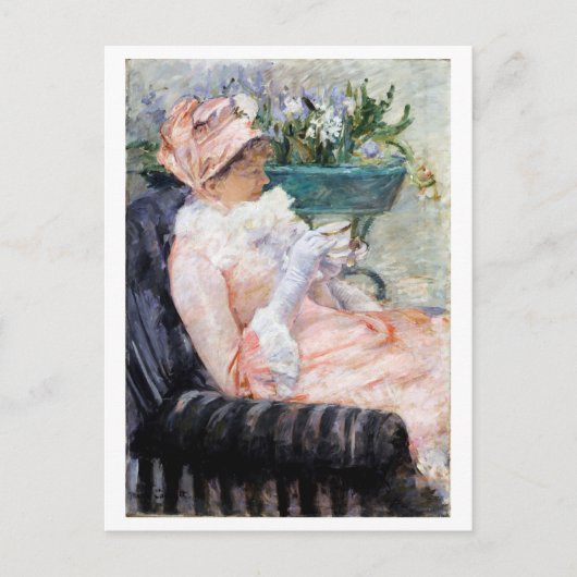 Die Tasse Tee, Mary Cassatt Postkarte (Vorderseite)