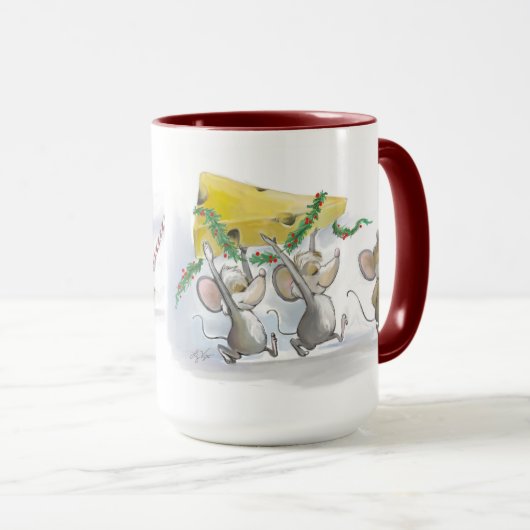 Die Tasse von Weihnachtskäse (VorderseiteRechts)