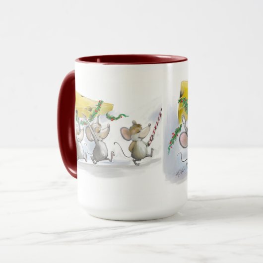 Die Tasse von Weihnachtskäse (Vorderseite Links)