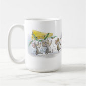 Die Tasse von Weihnachtskäse (Links)