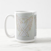 Die Tasse "White Awareness Ribbon Angel" (Links)