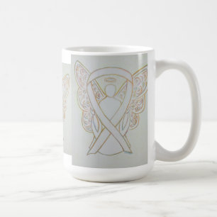 Die Tasse "White Awareness Ribbon Angel"