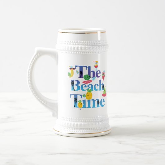 Die Tasse zur Strandzeit (Links)