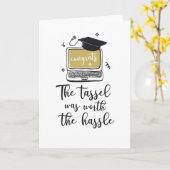 Die Tassel trug die Hassle-Abschluss-Karte Karte (Gelbe Blume)