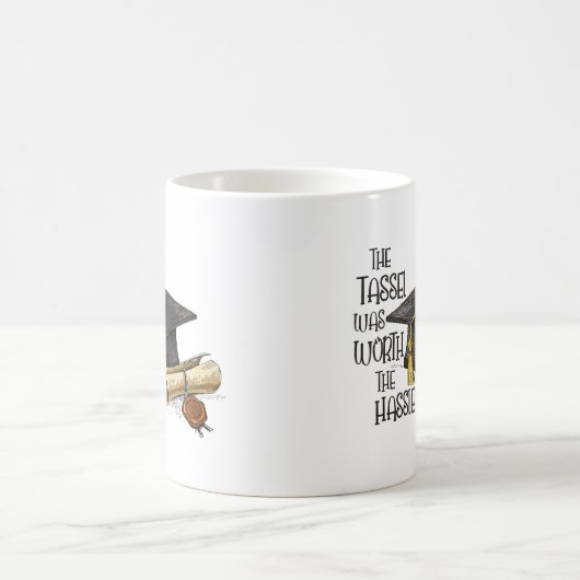 Die Tassel war den Ärger wert Kaffeetasse (Mittel)