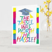 Die Tassel war den Ärger wert Karte (Gelbe Blume)