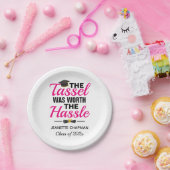 Die Tassel war den schweren Abschluss wert Pappteller (Party)