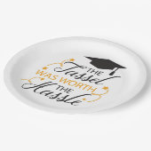 Die Tassel war der Hass wert Pappteller (Schrägansicht)