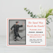 Die Tassel war die mürrische Graduierungspartei we Einladung (Stehend Vorderseite)