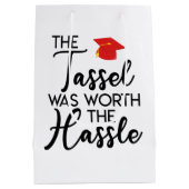 Die Tassel war die mürrische Graduierungspartei we Mittlere Geschenktüte (Rückseite)