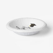 Die Tassel war die mürrische Graduierungspartei we Pappteller (Gewinkelt)