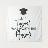 Die Tassel war die mürrische Graduierungspartei we Wandteppich (Vorderseite)