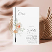 Die Tassel war es wert, einen harten Wasserfarben- Einladung