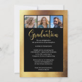 Die Tassel war Worth the Hassle Gold 4 Foto Grad Ankündigung (Rückseite)