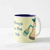 Die Tassen-Schablone des Malers Zweifarbige Tasse (VorderseiteRechts)