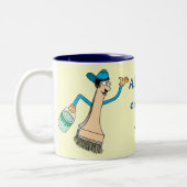 Die Tassen-Schablone des Malers Zweifarbige Tasse (Links)