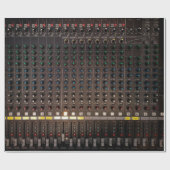 Die Taste am Audio-Mixer Geschenkpapier (Flach)